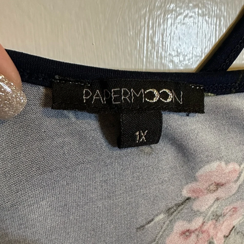 Papermoon swingy strappy floral camisole tank - Picture 3 of 5